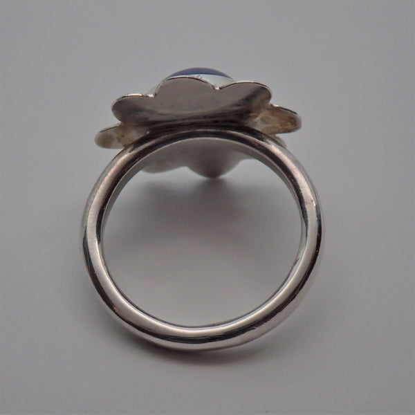 Lapis Flower Ring (size 6.25)
