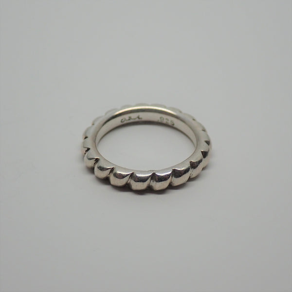 Hand Filed Rope Ring (size 6.25)